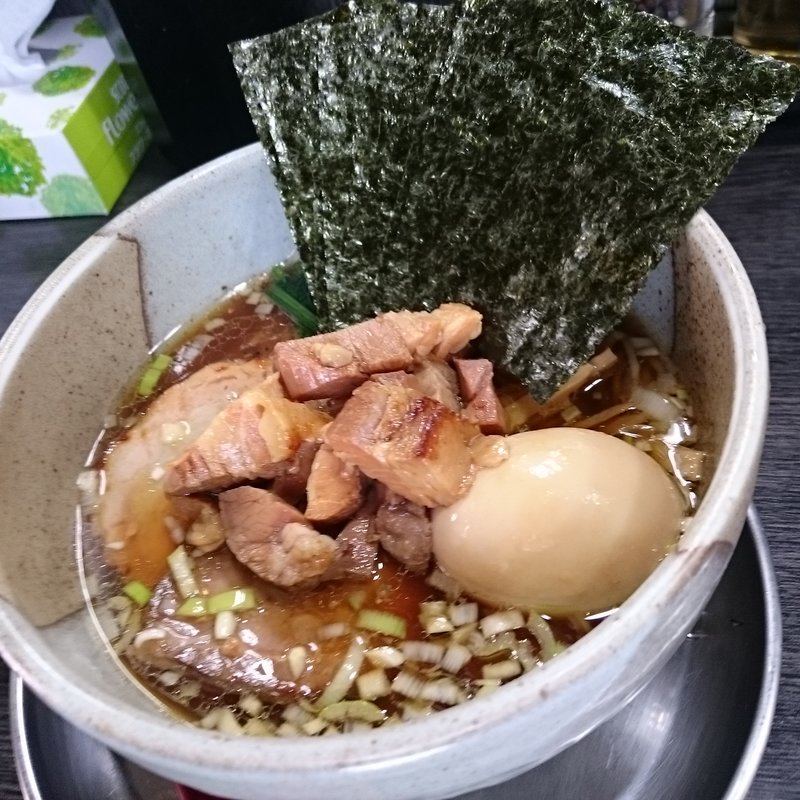 番 全部のせ （ 細 ） 醤油(麺屋 番)