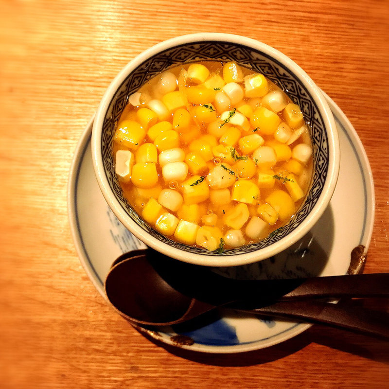 トウモロコシ海老茶碗蒸し(高太郎 （こうたろう）)