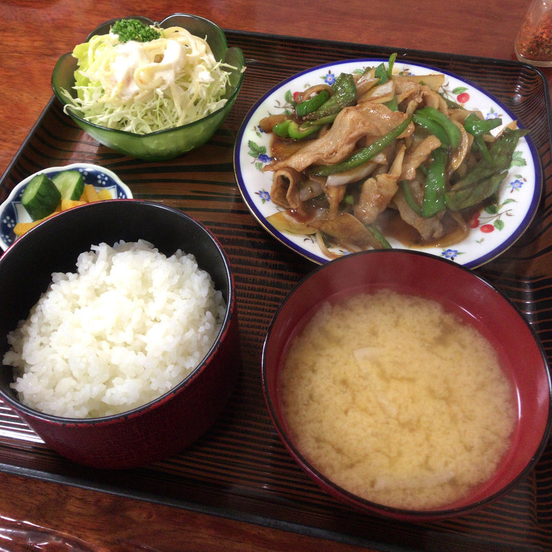ピーマン肉いため定食(福徳食堂 )