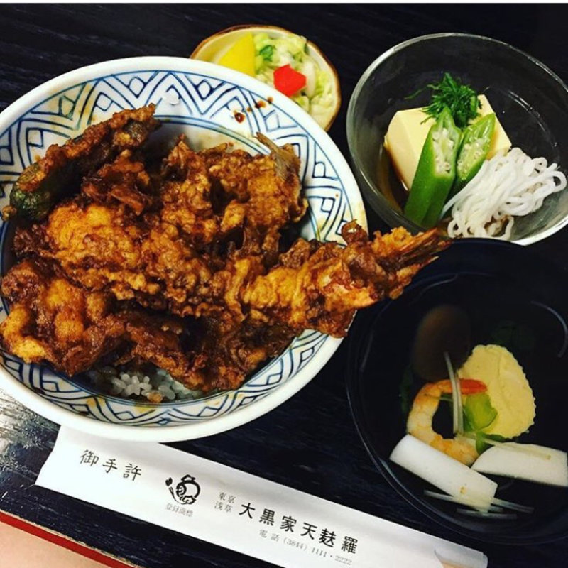 天丼	（えび1本、きす1本、かき揚げ1本）(大黒家天麩羅 別館)