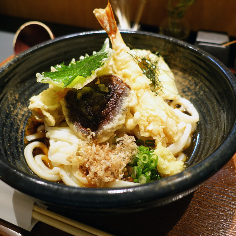 海老ちく天ぶっかけうどん(麺工房北の )