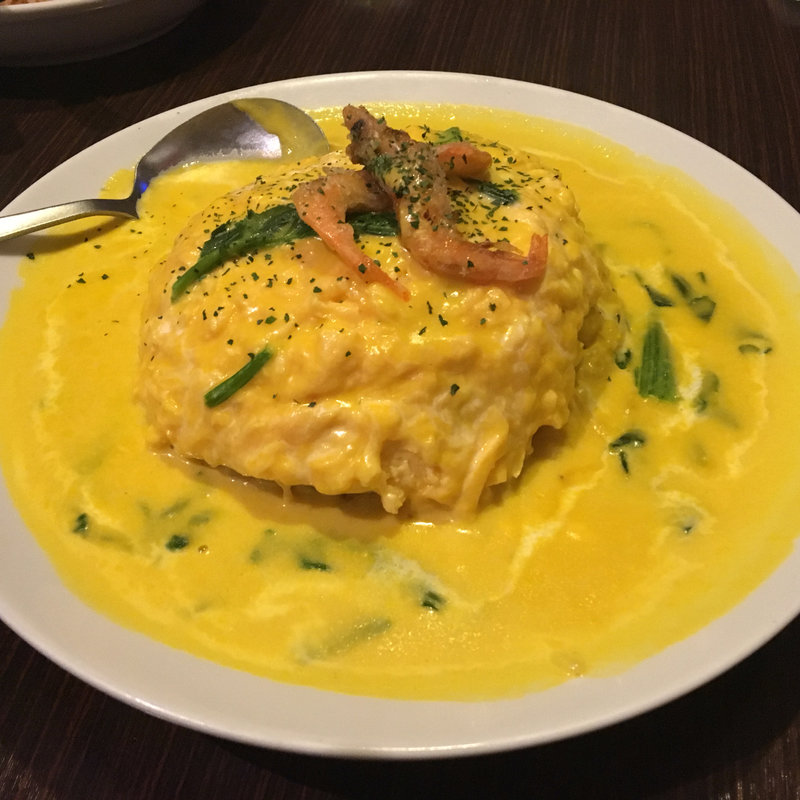 海老とほうれん草のかぼちゃソース(ベビーフェイスプラネッツ 三河安城店)