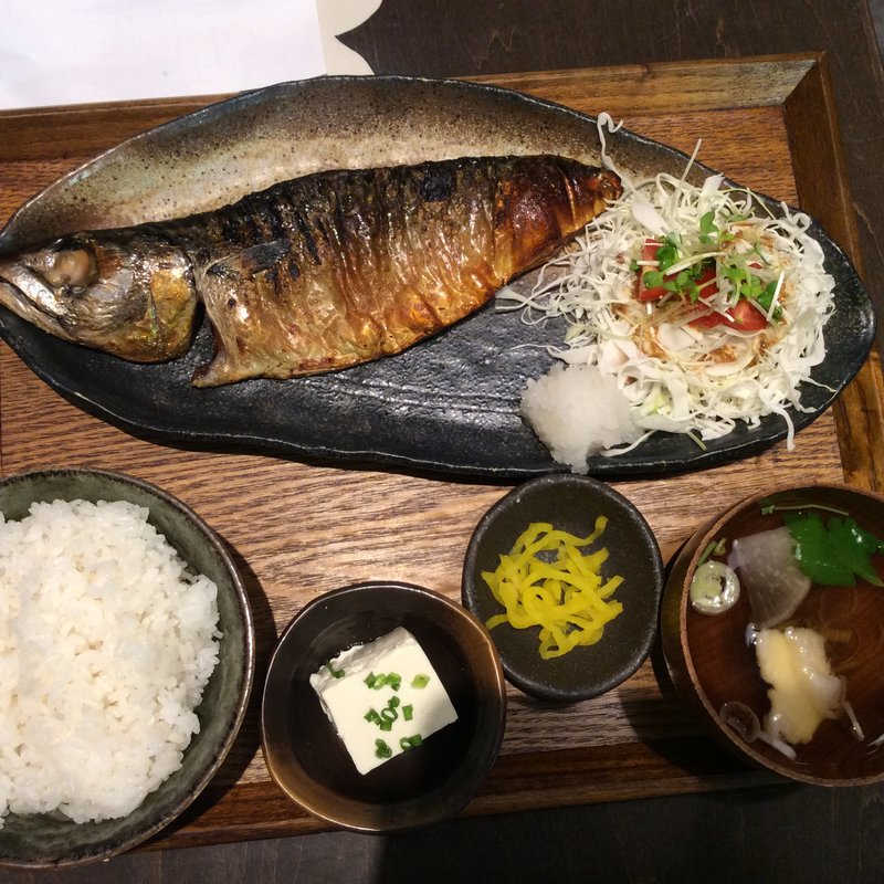 焼きサバ定食(とろさば料理専門店 SABAR 阪急三番街店)