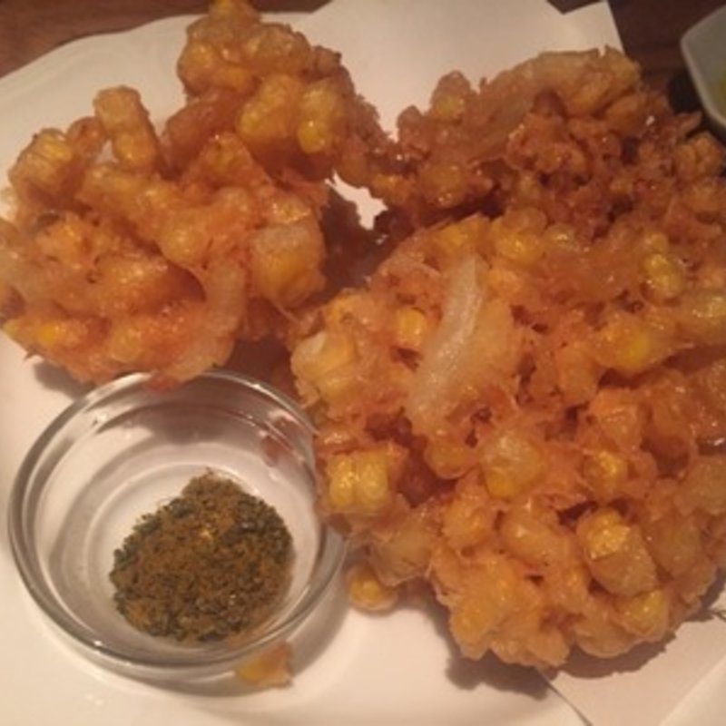 とうもろこしのかき揚げ(UOKIN PICCOLO 銀座店 （ウオキン ピッコロ）)