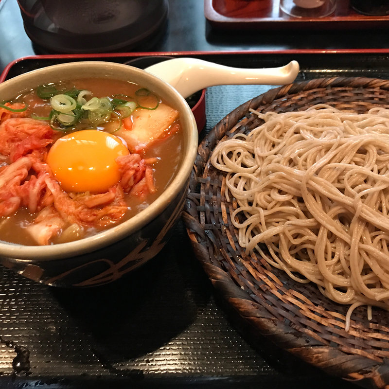 付けキムチカレー蕎麦 大盛(長生庵 （ちょうせいあん）)