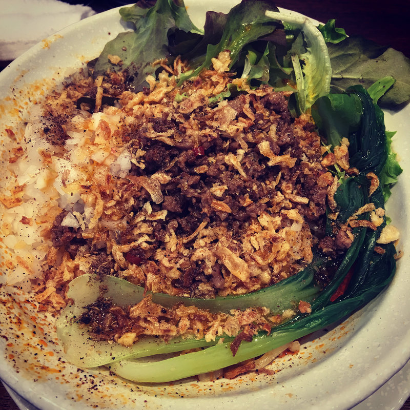 四川風汁なし担々麺(NOODLE CAFE SAMURAI)