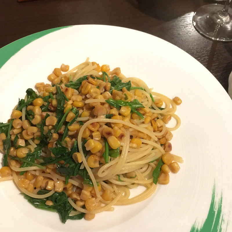 焼きとうもろこしのペペロンチーノ(カーサ ディ カミーノ （Casa di Camino）)