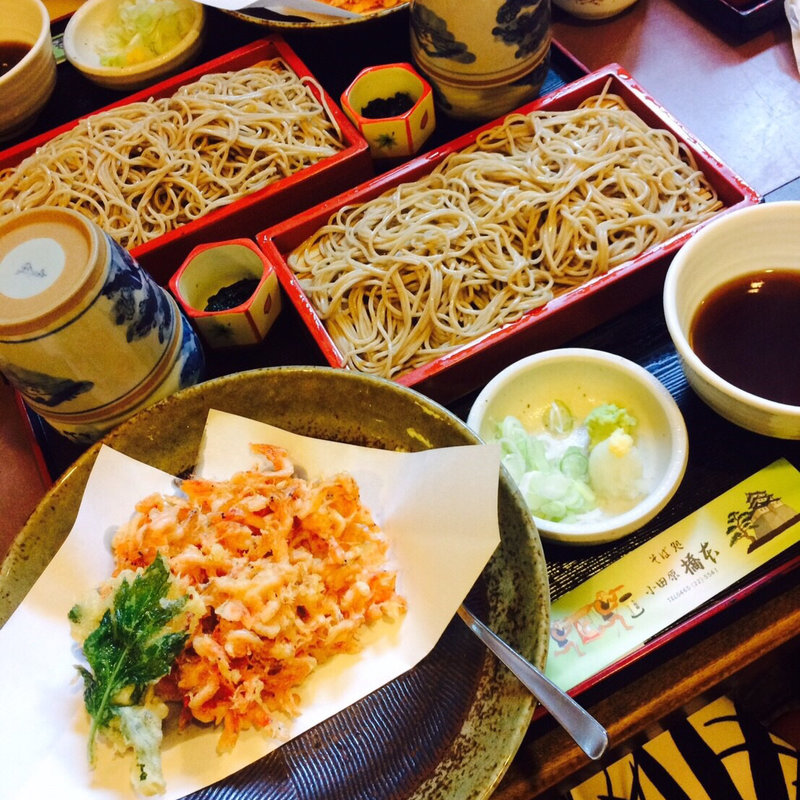 桜エビ天ざる(そば処小田原 橋本)