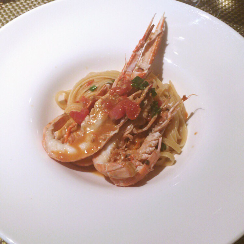 大手長エビのどっさりパヴェッテ(リストランテ・ヒロ 大阪)