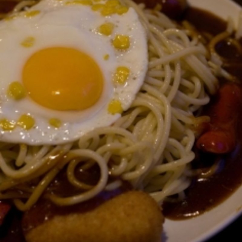 フリッテーネ（カニクリームコロッケ3コ・ウインナー・コーン）　麺を1．75倍増量
(GOLDEN PASTA （ゴールデン パスタ）)