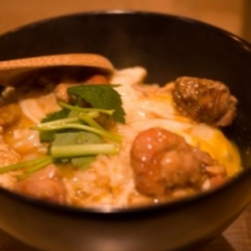 名古屋コーチンの極上親子丼(一番酒場 あぶりどりバリ鳥)