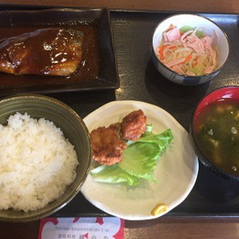 サバ味噌・鳥唐揚げ(池のや)