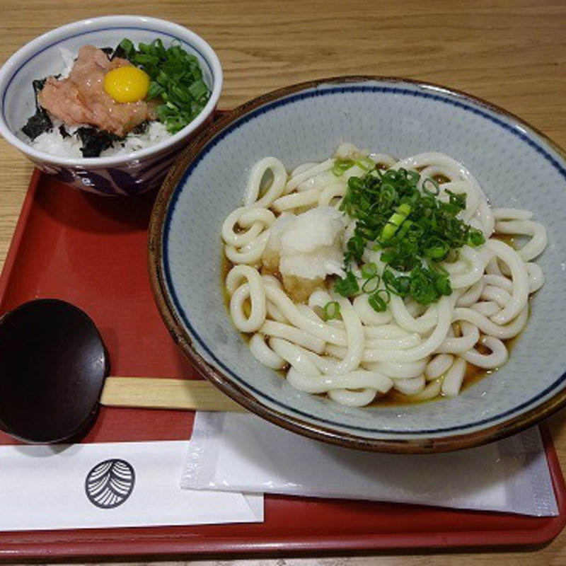 うどんとご飯の定番セット めんたいごはん(とみ坂 )