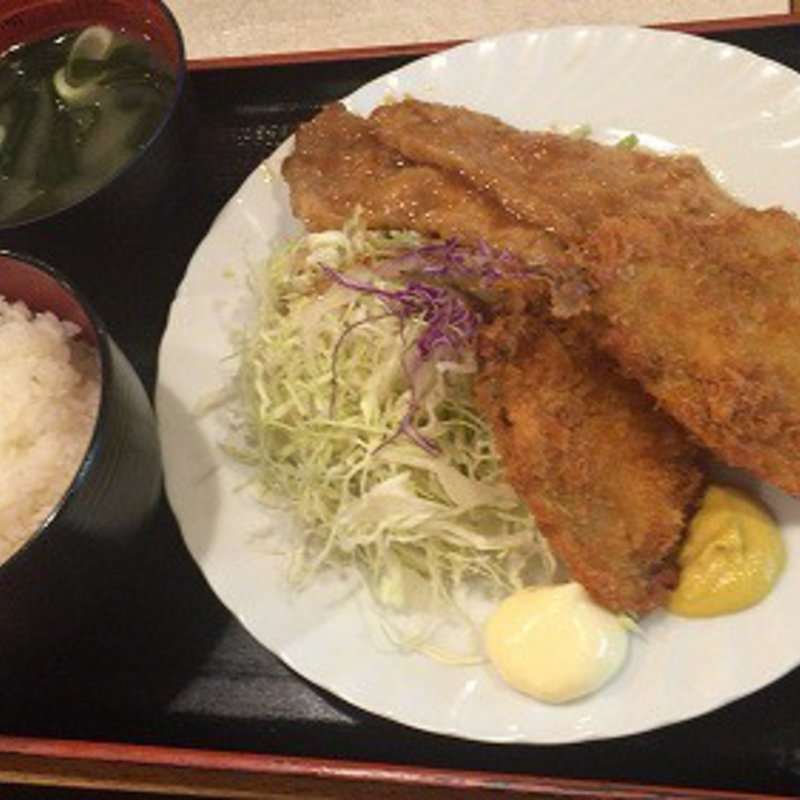 洋：豚ロース生姜焼・あじフライ(千味レストラン)