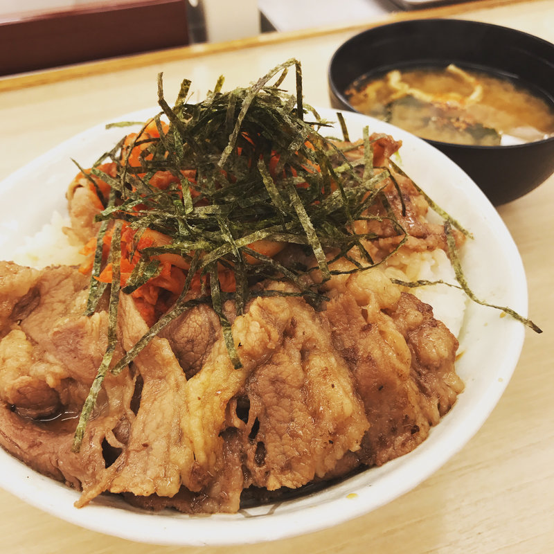 キムカル丼（特盛）(松屋 綾瀬店 )