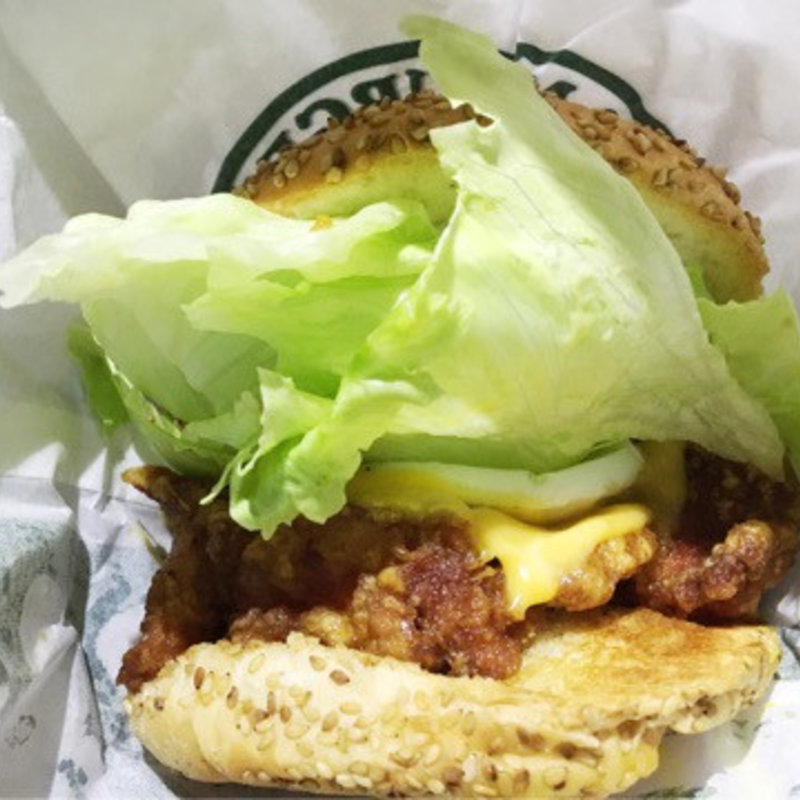 チャイニーズチキンバーガー 特上(ラッキーピエロ 峠下総本店 )