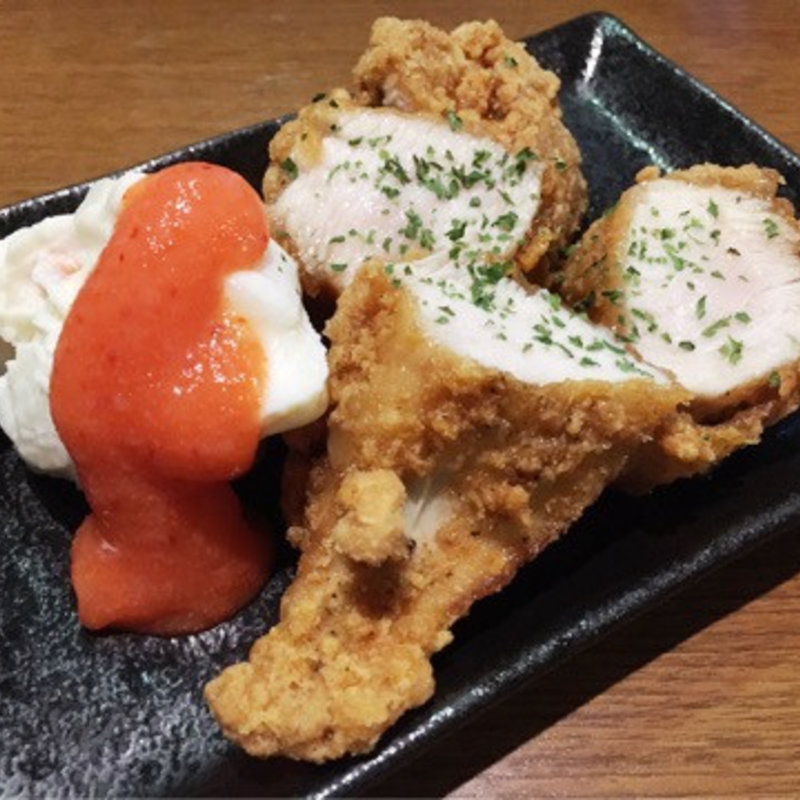 美桜鶏のにんにく醤油ザンギ(特別おまかせ)(酒場TORIBIAN)