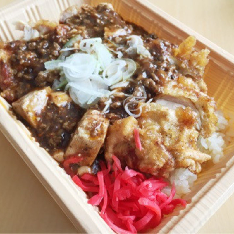 麻婆ザンギチャーハン(今月のサービスメニュー)(あじ太郎 西線店)