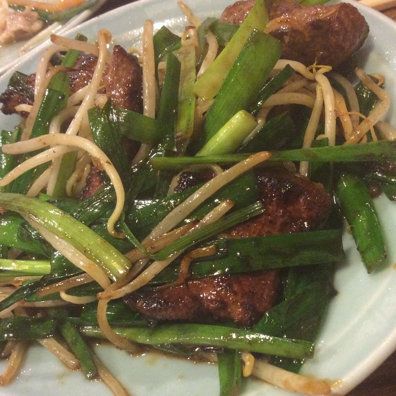 ニラレバー炒め(大阪屋)