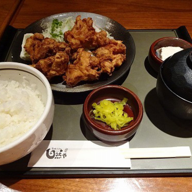 鳥唐揚げ定食(自然や)