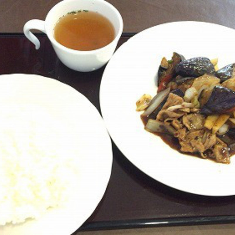 豚とナスのピリ辛味噌炒め (ガーデンテラス )