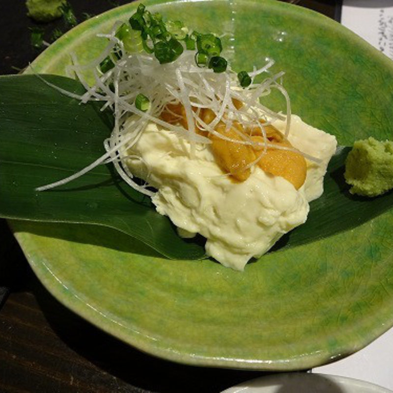 北海うにのせ生湯葉(居酒屋あお)