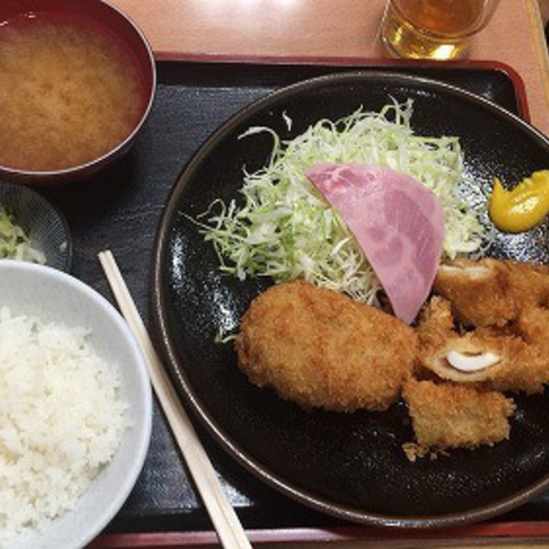 Bランチ（コロッケ＆イカフライ）(月源)