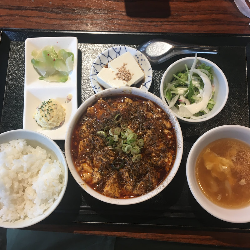 麻婆豆腐セット(黒龍天神樓 （コクリュウテンジンロウ）)