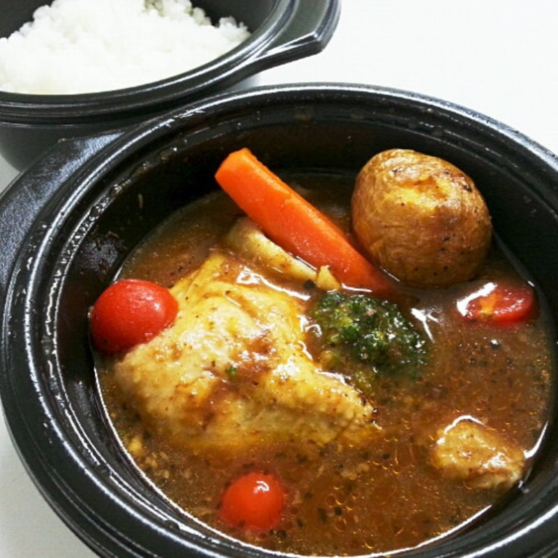 チキンと野菜のカレー(らっきょ)