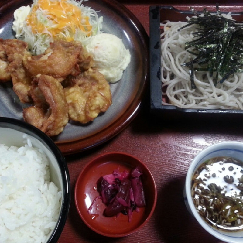 唐揚げセット(そば処ふでむら 五稜郭店 )
