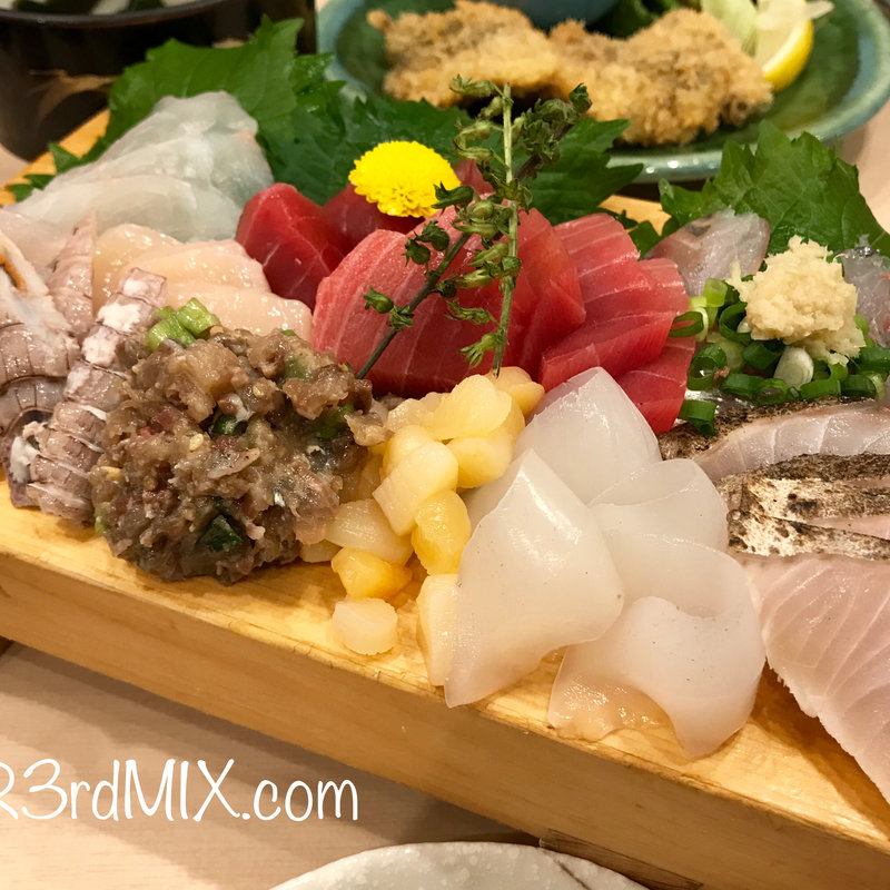 本日の刺身盛合せ(まずい魚 青柳 （マズイサカナアオヤギ）)