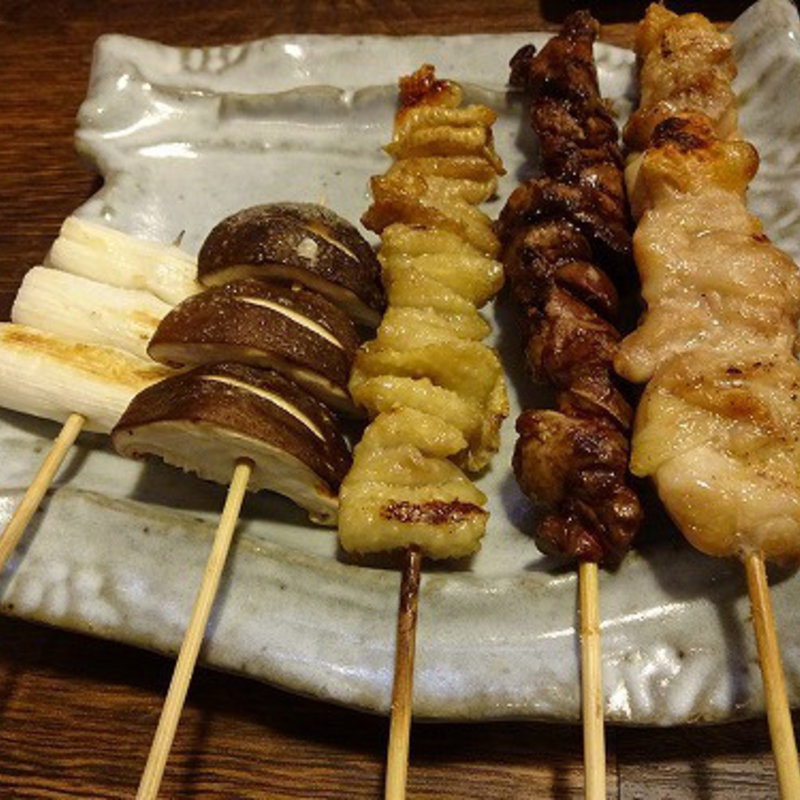串焼き盛り合わせ 5本(田舎茶屋大蔵)
