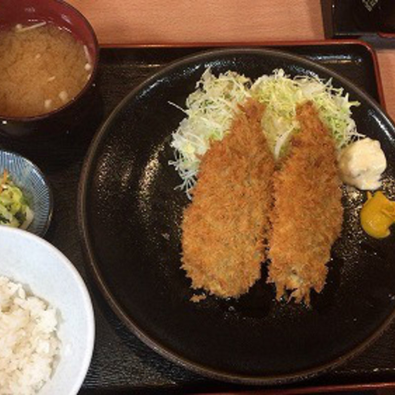 アジフライ定食(月源)