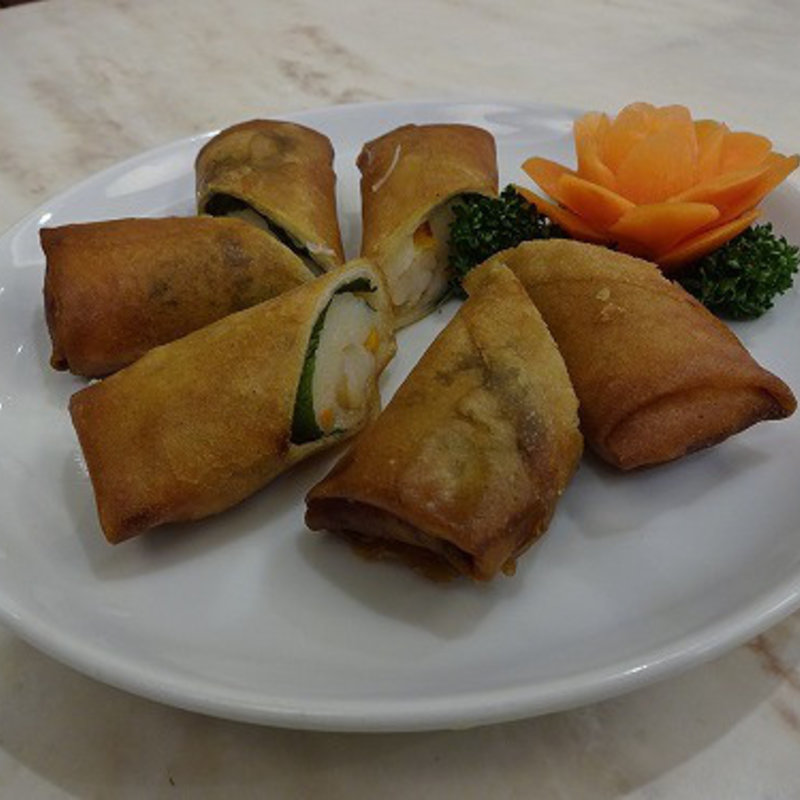 海老の大葉巻き（大葉蝦巻）(華錦飯店)