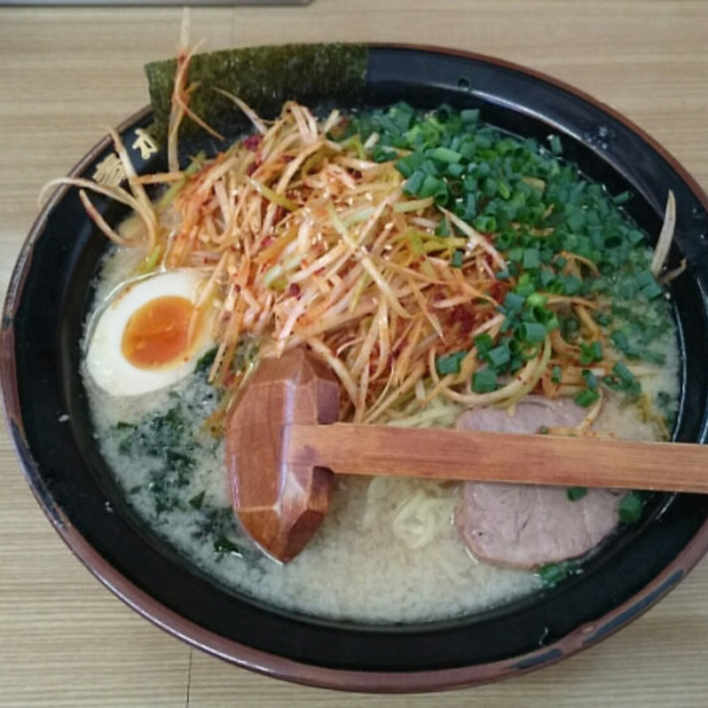 辛ネギラーメン（中）しょうゆ(ラーメン青木亭)