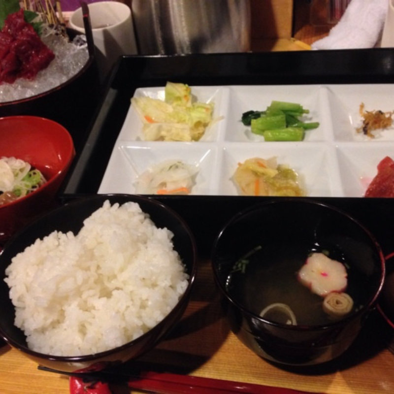 極上赤身 馬刺膳(超食with鶴我)