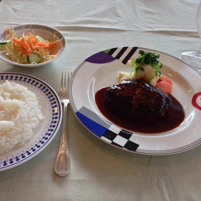 手作りハンバーグデミグラスソース(レストラン 菊 )