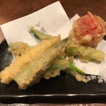夏野菜の天ぷら(魚米 新宿店)