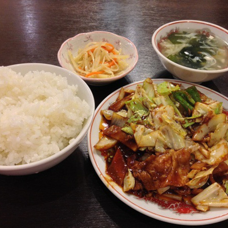 豚肉とキャベツの四川風炒め (中華料理 慶華楼(旧慶賓楼 ) 赤坂)