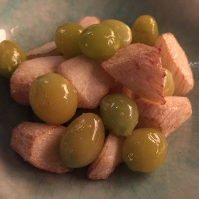 銀杏とまこも茸の素揚げ(霞町三○一ノ一)