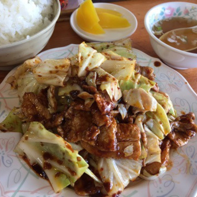 肉とキャベツ味噌炒め(味仙館)