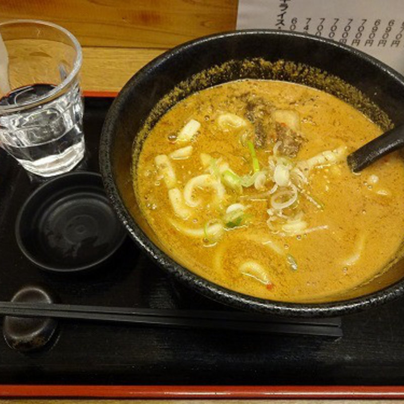 辛い担々うどん (まる藤)