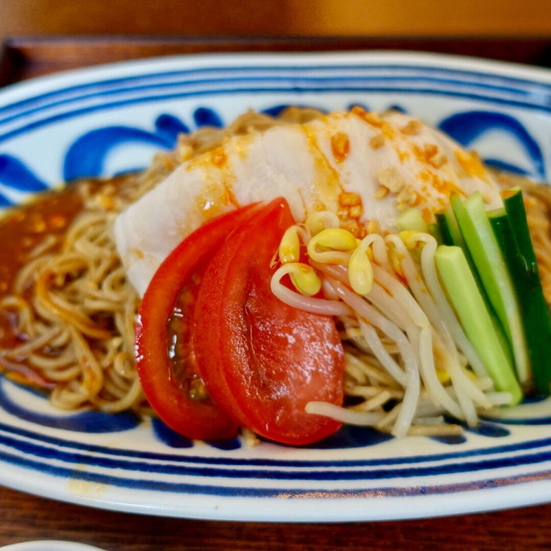 よだれ鶏の冷し麺(山椒麺)(原宿はしづめ)