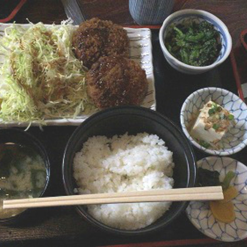 メンチカツ定食(高はし)