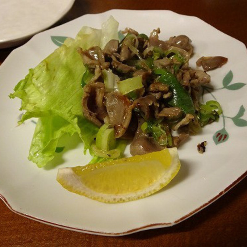 砂肝ネギ炒め(むさし)