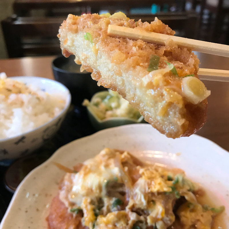 かつ玉定食(イレブン)