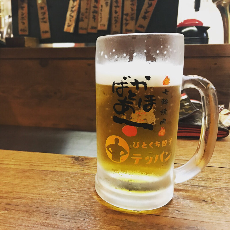 サントリーモルツ 中ジョッキ(ばかとあほ 駅南店)