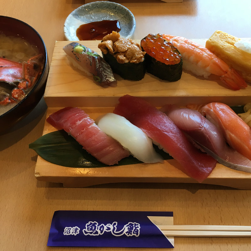 板長特選10貫ランチ(魚がし鮨沼津港店)