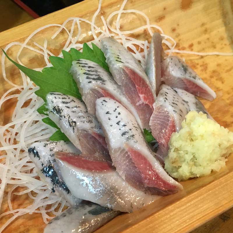 入梅いわしの刺身(居酒屋 達磨)