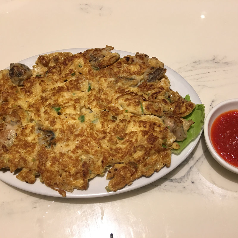 牡蠣のオムレツ(マーライオン)